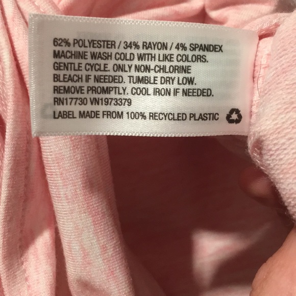 Pink Heather Tie Front Shirt- Long Sleeve - SzM - Picture 4 of 4